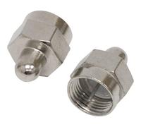 10x F Type Screw Male Terminator Plug Cap Coaxial Satellite End Connector Cover
