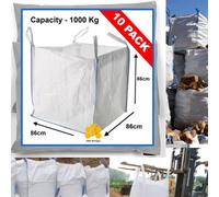 10X Fibc New Bulk Bags 1 Tonne Ton Builders Garden Waste Jumbo Storage Sack