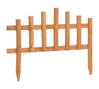 10x Firwood Lawn Edgings 4.4 m Home Garden Border Panel Brown/Grey vidaXL