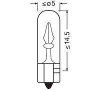 10x ✅Fits OSRAM 2721 MINIATURE BULB 12V 1.2W WITHOUT FRAME ⭐UK Seller⭐
