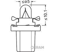 10x ✅Fits OSRAM 2741MF BULB 24V 1.2W B8.5d OSRAM ORIGINAL ⭐UK Seller⭐
