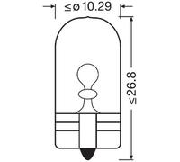OSRAM Original Line W5W Light Bulbs 12V 5W - x10
