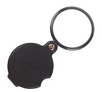 (10X) Folding Handheld Portable Mini Magnifier for Old People, Youth, Children, Reading Newspapers, Medicine Bottles, Electronics, Black, 65 * 147mm