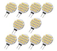 10x G4 LED Light Bulbs 24 SMD 12V DC 1 Watt Warm White Halogen Replacement Round 120°