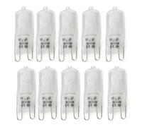 10x G9 Halogen Bulbs 18W/25W/40W/50W 230V 2800K Warm White Frosted Capsule Lamps Dimmable, No Strobe, No Flicker (watts, 50)