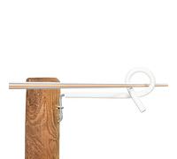 10x Gallagher Offset Pigtail Insulator 17.5 cm - White - for Wooden Fences