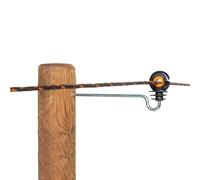 Gallagher - Distance screw insulator XDI, (XDI offset insulator) curved (18cm, pack of 10) - Electric fence rope insulator / cord insulator - Electric fence wire insulator
