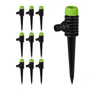 10x Garden Area Sprinkler, Lawn Irrigation with Spike, 1/2” Connector, Watering