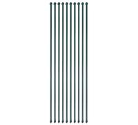10x Garden Posts Metal Green Fencing Plant Supports Spikes Multi Sizes vidaXL