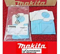 10x Genuine Makita Paper Filter Bags DCL180 DCL182 DCL184 4013D Vacuum Clean