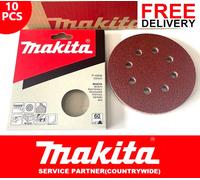 10x Genuine Makita Sanding Disc 125mm 60 Grit For BO5031 BO5031/5010 Sander