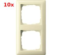 10x Gira 2-fold Frame 021201 Cream White Standard 55 Cover Frame