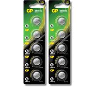 10x GP CR1616 Batteries 3V Lithium Cell Coin 1616 BR1616 DL1616 EXPIRY 12/2031