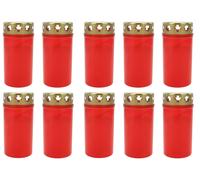 10x Grave Dauerbrenner No. 3 with Lid Grave Candle Grave Light Candles Oil Light