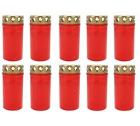 10x Grave Dauerbrenner No. 3 with Lid Grave Candle Grave Light Candles Oil Light
