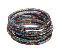 10x Hair Bands Adjustable Decorative Headwear Protective Ponytail Holder Seamless for Women Accessories Colorful,Type 2