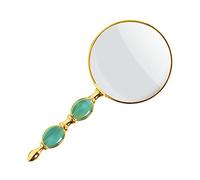 10X Handheld Magnifier with Gift Box Antique 80mm Large Magnifier Reading Magnifying Glass for Seniors Reading Book, Inspection, Coins, Insects, Rocks, Map Gold Magnifying Beauty