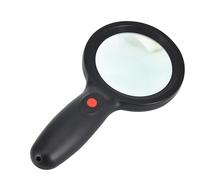 10X Handheld Magnifying Glass with Light, 18 LED Lighted Magnifier Reading Magnifying for Macular Degeneration Seniors Reading Inspection Coins
