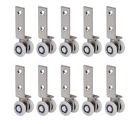 10x hanging wheels with bearings for furniture and office glass cabinets, single load-bearing 132.28lb, smooth to move