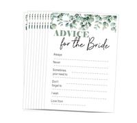 10x Hen Party Advice Cards for The Bride - A6 Size | 350gsm Premium Cardstock | Fun Hen Party Game & Keepsake | Bridal Shower & Hen Night Accessories