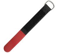 10x Hook + Loop Cable tie 200 x 20mm Black Red Crossed Reusable Hook + Loop Fastener