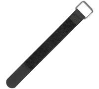 10x Hook + Loop Fastener 600 x 38mm Black Crossed Reusable Cable tie Tape