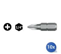 10x Insert Maurer Plus cross-Shaped Ph Pack Pz 2 MM 25 1.4 N 2