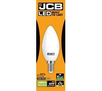 10x JCB 6w LED SES / E14 matt candle lamp 3,000 k, warm white, 470 lumens (s10981)