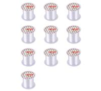 10X Jewelry Beading Thread 0.3mm Dia. Clear Nylon Fishing Line Spool 17 Lbs