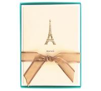 10x La Petite Presse Boxed Blank All Occasion Cards & Envelopes - Paris | Paris La Petite Press Boxed Notecards, 10 Embossed and Embellished Gold Foil Starfish Blank Cards with Matching Envelopes