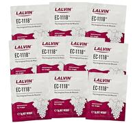10x Lalvin EC-1118 Champagne Yeast 5g Sachet 18% Homebrew Wine Making 4.5L-23L