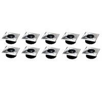 10x LED Solar Ground Inset Light Ground Spotlight Solar Lamp