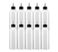 10x Liquid Bottles with Twist Off Caps Plastic Storage Holder Painting Accessory Organizer Oils Pigment Shampoo Ink 250ML