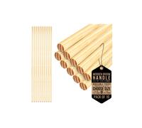 10x Long Wooden Broom Handle Mop Snow Shovel Outdoor Replacement 15/16