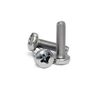 10x M4 x 10mm Phillips Pan Head Machine Screws Bolts A2 Stainless Steel - Ideal for Securing Monitors, Electronics, Appliances, Furniture, and Metal Assemblies