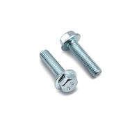 10x M6 x 12mm Flanged Hex Bolt, Zinc Plated 8.8 High Tensile, Flanged Hexagon Head Bolt, DIN 6921, High-Strength Corrosion-Resistant Fastener