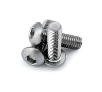 10x M6 x 20mm Hex Socket Button Head Allen Key Screws Bolts, A4-316 Marine Grade Stainless Steel, Socket Machine Screws