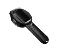 10X Magnification Three Light LED Illuminated Jewelry Magnifier with Adjustable Focuses for Coin Stamps Inspection Ergonomic Handle Magnifier Glass