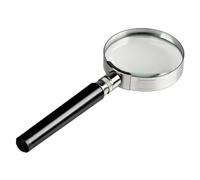 10X Magnifying Glass 2 Inch Handheld Glass Reading Magnifier For Small Print And Close Examination Of Small Objects (Black) (Black, One Size)