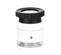 10X Magnifying Glass Portable Pocket Reading Magnifier Mini Desk Magnifier Loop Microscope Lens for Jeweler Coins Maps Antiques Magazines Electronics black