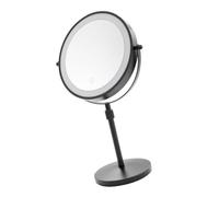10X Magnifyings Makeup Mirroring LED Light Rings for Bright Illuminations 360° Adjustable Stand, Portable Design with Iron Frame for Travel Use LED Light Rings