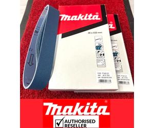 10x Makita 30mmx 533mm Sanding Belts P-00125 For Belt Sander 9031 9030- 120 Grit