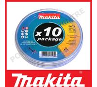 10x Makita D-18764 Fast Cutting Extra Thin Metal Grinder Disc 115mm + Metal Tin