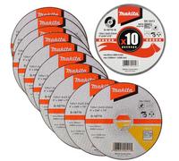 10X Makita D-18770 Fast Cutting Extra Thin Metal Grinder Disc 125mm + Metal Tin