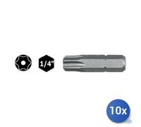 10X Maurer Plus Torx Insert With Hole Pack Pz 2 Mm 25 1.4 T25