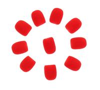 10x Microphone Windshield Foam Sponge Cover for Microphone Red