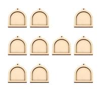 ＡＷＨＡＯ 10x Mini Embroidery Hoops, Cross Stitch, Ornament, Small Sewing Art Display for Handicrafts, DIY Pendants, Keychains, Arched Shape