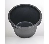 10x Mortar Bucket Round 65 Liters Black Mortar Mixer Tub