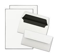 10x Mourning Paper Sets DIN A4 with white envelopes, black lined - Writing paper with handmade black border - Writing paper for condolences
