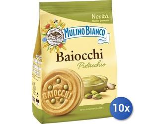 10X Multipack Mulino Bianco Biscotti Baiocchi 240G Pistachios